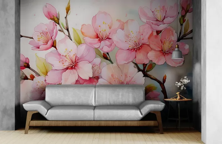 Фотообои: Сакура под весенним солнцем